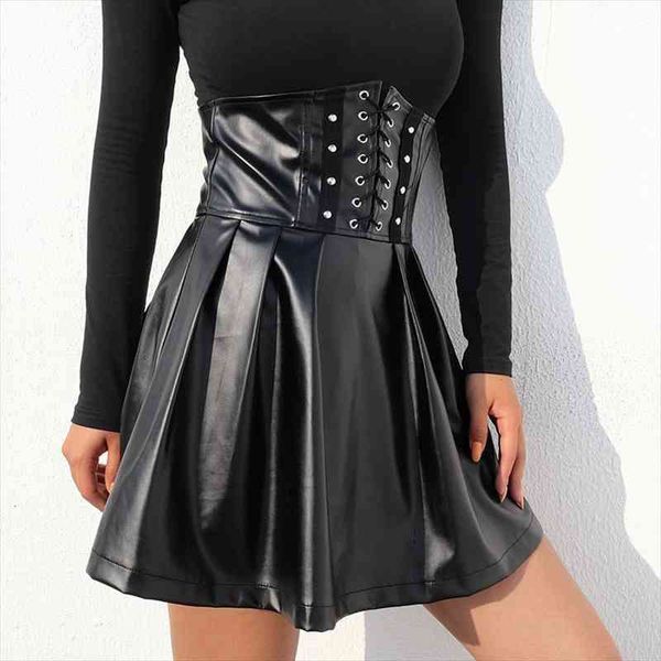 gothic harajuku faux leather cross lace up high waist black mini pleated skirt spring party pu skirts womens
gothic harajuku faux leather cross lace up high waist black mini pleated skirt spring party pu skirts womens