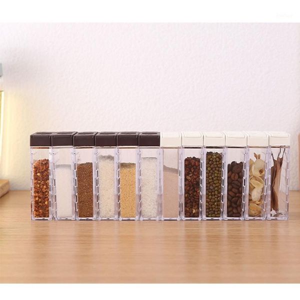 storage bottles & jars 6pcs/set salt and pepper shakers spice box plastic transparent condiment jar container with lid
storage bottles & jars 6pcs/set salt and pepper shakers spice box plastic transparent condiment jar container with lid