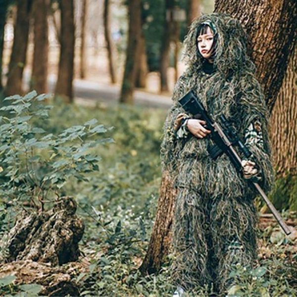 children's geely suit sniper jungle camouflage stealth cloth kids hunting tactical invasive coat bionic ghillie sets, Camo
children's geely suit sniper jungle camouflage stealth cloth kids hunting tactical invasive coat bionic ghillie sets, Camo