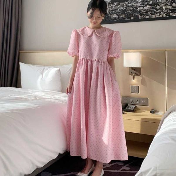 summer korean casual gentle sweet o collar floral design puff sleeve dress vestidos 210531, Black;gray
summer korean casual gentle sweet o collar floral design puff sleeve dress vestidos 210531, Black;gray