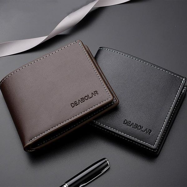 mens wallet casual two fold short horizontal pu color open coin purse brand, Red;black
mens wallet casual two fold short horizontal pu color open coin purse brand, Red;black
