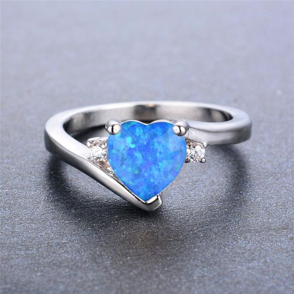 wedding rings vintage female blue white opal jewelry dainty crystal silver color for women cute bride love heart engagement ring, Slivery;golden
wedding rings vintage female blue white opal jewelry dainty crystal silver color for women cute bride love heart engagement ring, Slivery;golden