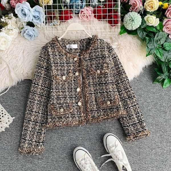 women's jackets vintage jacket coat women patchwork woollen coats elegant outerwear clothes short 2021 loose suit female 632i, Black;brown
women's jackets vintage jacket coat women patchwork woollen coats elegant outerwear clothes short 2021 loose suit female 632i, Black;brown