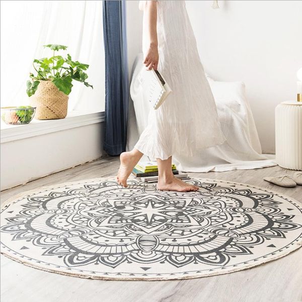 carpets nordic style round floor mat with tassels bohemian bedroom bedside area rugs cotton linen living room sofa coffee table blanket
carpets nordic style round floor mat with tassels bohemian bedroom bedside area rugs cotton linen living room sofa coffee table blanket