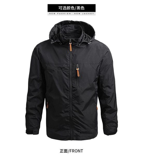 men's jackets 2021 spring and autumn fashion solid color zipper hooded jacket tactical windbreaker outdoor weather proof work clothes, Black;brown
men's jackets 2021 spring and autumn fashion solid color zipper hooded jacket tactical windbreaker outdoor weather proof work clothes, Black;brown