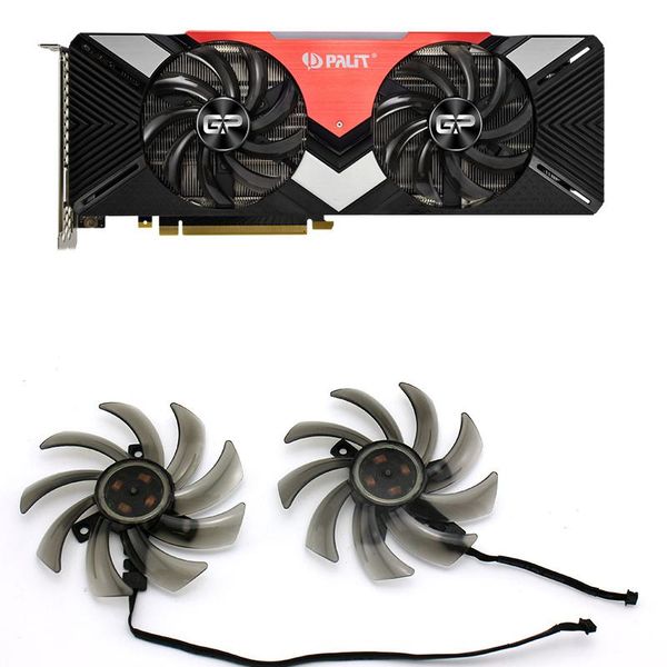 2pcs/set ga91s2u gpu cooler 85mm fan 4pin for palit geforce rtx 2080 gaming pro/dual graphics cards as replacement cooling fans & coolings
2pcs/set ga91s2u gpu cooler 85mm fan 4pin for palit geforce rtx 2080 gaming pro/dual graphics cards as replacement cooling fans & coolings