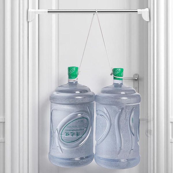 shower curtains retractable stainless steel curtain hanger rod bracket clothesline pole drape clothes