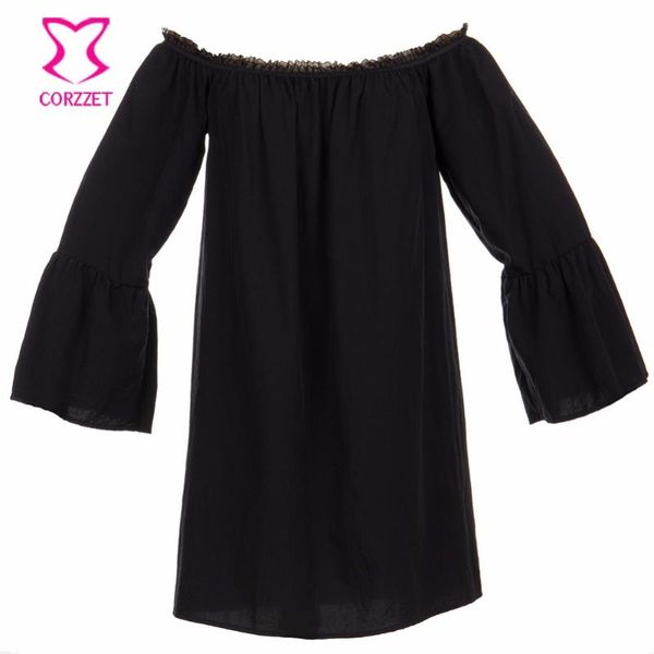 women's blouses & shirts corzzet black chiffon slash neck flare sleeve ruffle off shoulder women shirt elegant blusas female victorian, White
women's blouses & shirts corzzet black chiffon slash neck flare sleeve ruffle off shoulder women shirt elegant blusas female victorian, White