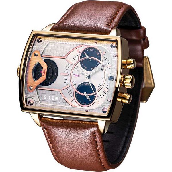 quartz watch men waterproof sport relogio masculino mens fashion genuine leather band two time zone men watch 210728, Slivery;brown
quartz watch men waterproof sport relogio masculino mens fashion genuine leather band two time zone men watch 210728, Slivery;brown