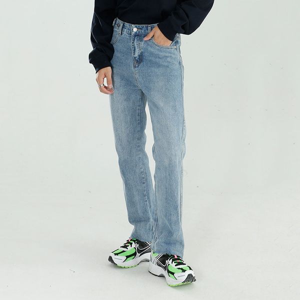 iefb men's wear slim fashion denim pants waist adjustable jeans spring summer high waist straight trousers 9y6148 210524, Blue
iefb men's wear slim fashion denim pants waist adjustable jeans spring summer high waist straight trousers 9y6148 210524, Blue