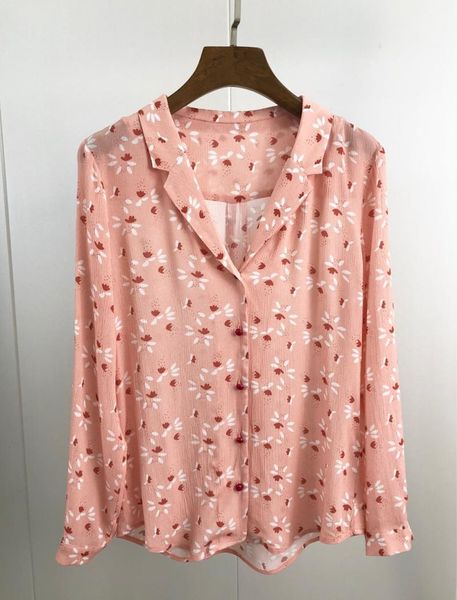 women's blouses & shirts women fashion chic peach pink v neck shirt with buttons, White
women's blouses & shirts women fashion chic peach pink v neck shirt with buttons, White