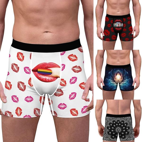 underpants digital printing men's sterile panties funny card comfortable inner wear flat pants, Black;white
underpants digital printing men's sterile panties funny card comfortable inner wear flat pants, Black;white