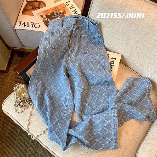 women's jeans casual high-waisted wide-leg for women fall/winter 2021 loose-fitting, versatile look skinny fashion frills, Blue
women's jeans casual high-waisted wide-leg for women fall/winter 2021 loose-fitting, versatile look skinny fashion frills, Blue