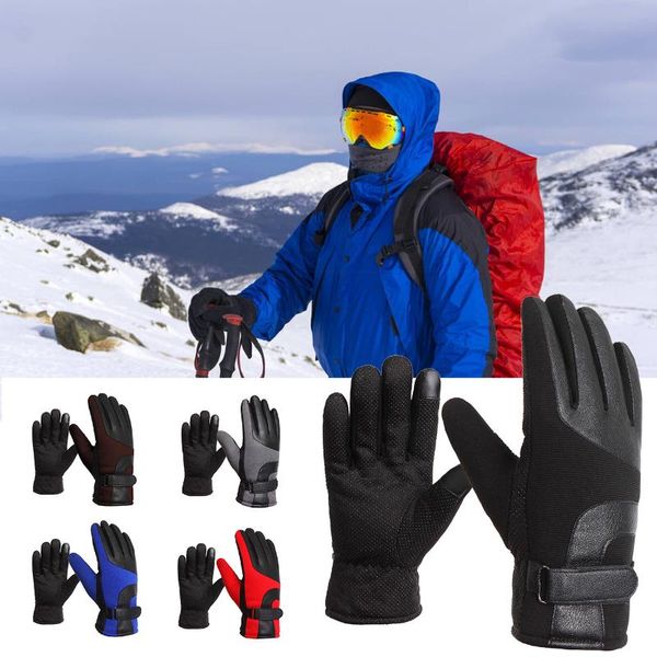 cycling gloves glovesjoy winter men thickening plus velvet motorcycle full finger for warm outdoor non-slip sports riding leather windproof, Black
cycling gloves glovesjoy winter men thickening plus velvet motorcycle full finger for warm outdoor non-slip sports riding leather windproof, Black