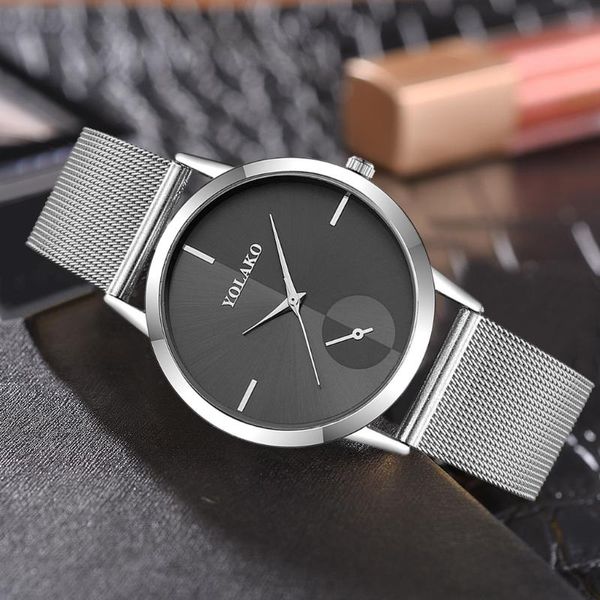 wristwatches fashion watches men's and women's mesh belt simple casual round dial quartz watch, Slivery;brown
wristwatches fashion watches men's and women's mesh belt simple casual round dial quartz watch, Slivery;brown