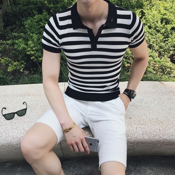 tee polo homme streetwear will see fashion list men of fine fit for the short shirt sleeve, White;black
tee polo homme streetwear will see fashion list men of fine fit for the short shirt sleeve, White;black