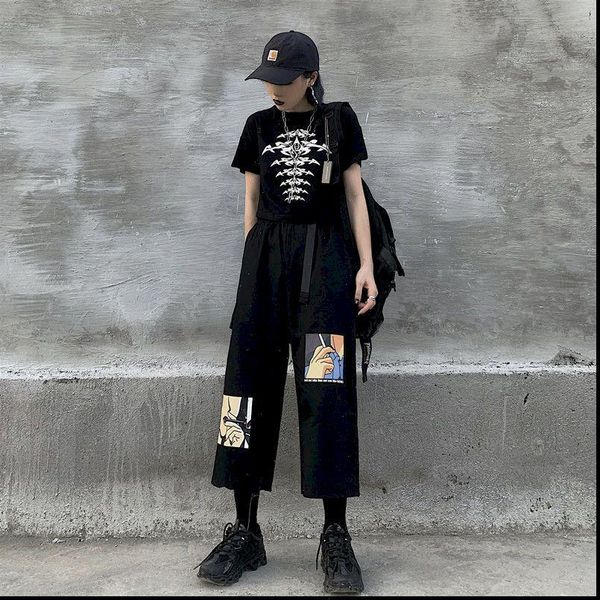 wide leg men and summer womens pant overalls korean harajuku students loose high waist casual cropped straight, Black;white
wide leg men and summer womens pant overalls korean harajuku students loose high waist casual cropped straight, Black;white