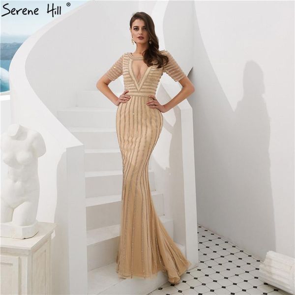 party dresses serene hill dubai gold mermaid v-neck evening dress 2021 short sleeves full diamond formal gowns cla6692, White;black
party dresses serene hill dubai gold mermaid v-neck evening dress 2021 short sleeves full diamond formal gowns cla6692, White;black