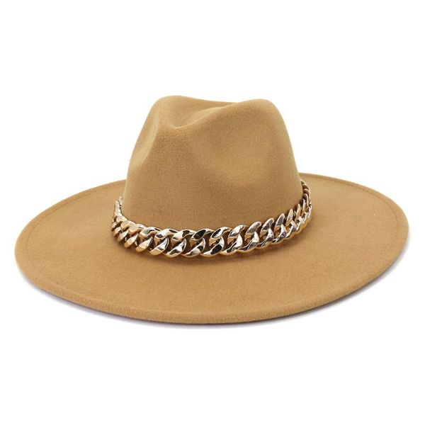 wide brim hats 9.5cm large woolen jazz fedora hat women chain men fashion panama wedding, Blue;gray
wide brim hats 9.5cm large woolen jazz fedora hat women chain men fashion panama wedding, Blue;gray
