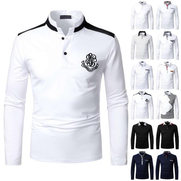 men's casual shirts non-ironing men shirt long sleeve solid male clothing fit business pullover stand collor top, White;black
men's casual shirts non-ironing men shirt long sleeve solid male clothing fit business pullover stand collor top, White;black