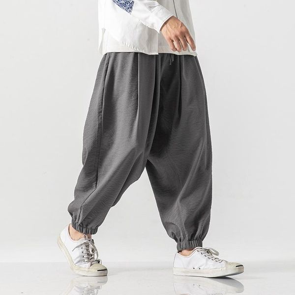 men's pants plus size cotton linen harem men baggy japanese style mens crotch wide leg casual loose trousers, Black
men's pants plus size cotton linen harem men baggy japanese style mens crotch wide leg casual loose trousers, Black