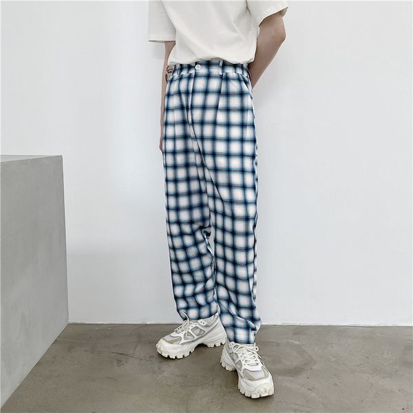 pants fashionable the ins high waist able casual plaid men's korean straight trend classic, Black
pants fashionable the ins high waist able casual plaid men's korean straight trend classic, Black