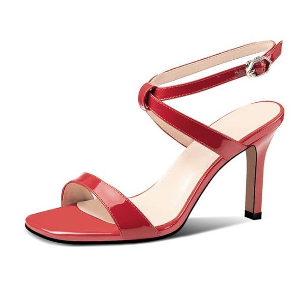 women stiletto heels heel buckle fashion women's shoes ladies high party dance wedding quallity genuine leather sandals, Black
women stiletto heels heel buckle fashion women's shoes ladies high party dance wedding quallity genuine leather sandals, Black