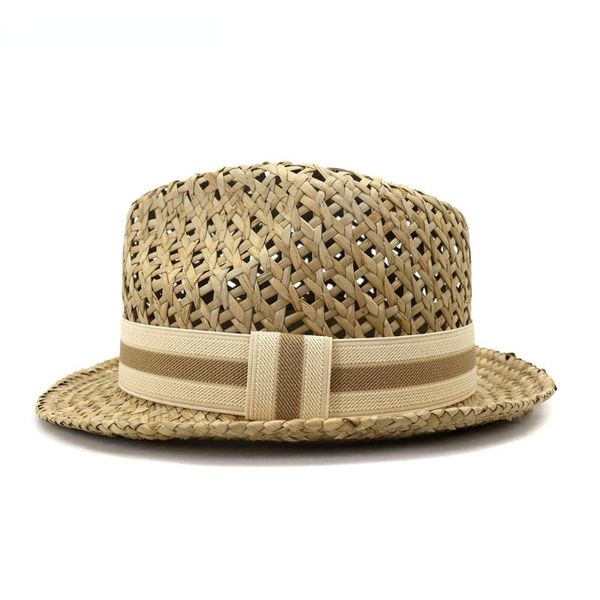 berets 2021 men women straw sun hat british style trilby hats summer beach hand knitting hollow out casual porkpie jazz cap, Blue;gray
berets 2021 men women straw sun hat british style trilby hats summer beach hand knitting hollow out casual porkpie jazz cap, Blue;gray