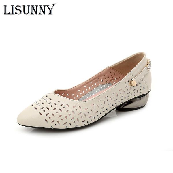 dress shoes lisunny summer 2021 women sandals genuine leather soft hollow low heel pointed non-slip large size 33-43 pumps, Black
dress shoes lisunny summer 2021 women sandals genuine leather soft hollow low heel pointed non-slip large size 33-43 pumps, Black