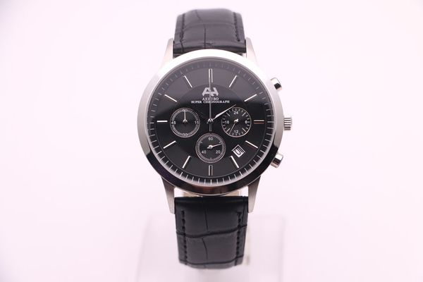 men's quartz watch aehibo three eyes multifunction chronograph calendar black dial silver white stainless steel case belt pin buckle, Slivery;brown
men's quartz watch aehibo three eyes multifunction chronograph calendar black dial silver white stainless steel case belt pin buckle, Slivery;brown