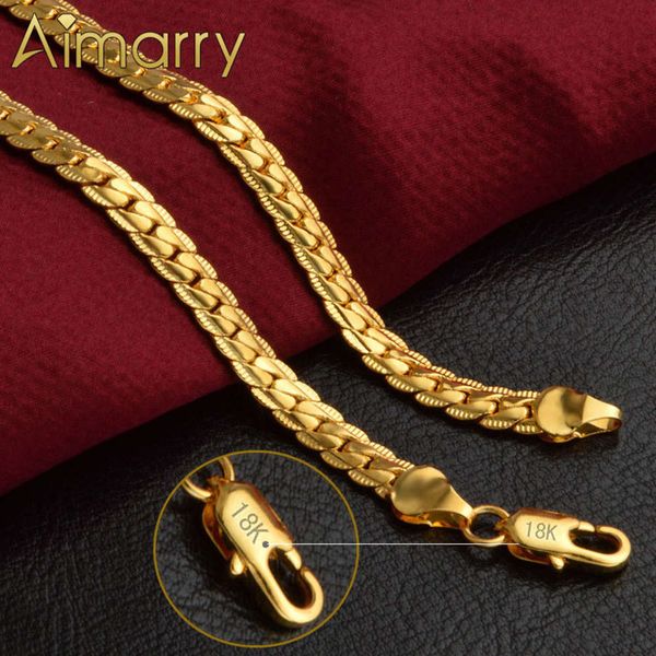 aimarry 925 sterling silver 18k gold 5mm complete sideways chain for women men party gifts fashion engagement wedding jewelry, Black
aimarry 925 sterling silver 18k gold 5mm complete sideways chain for women men party gifts fashion engagement wedding jewelry, Black