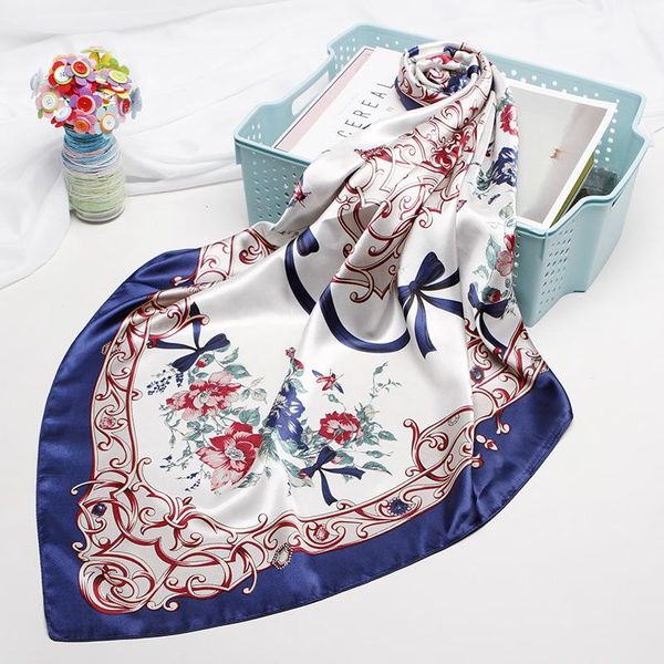 scarves silk scarf simulation women 2021 print all kinds of literary and art small square shawl, Blue;gray
scarves silk scarf simulation women 2021 print all kinds of literary and art small square shawl, Blue;gray