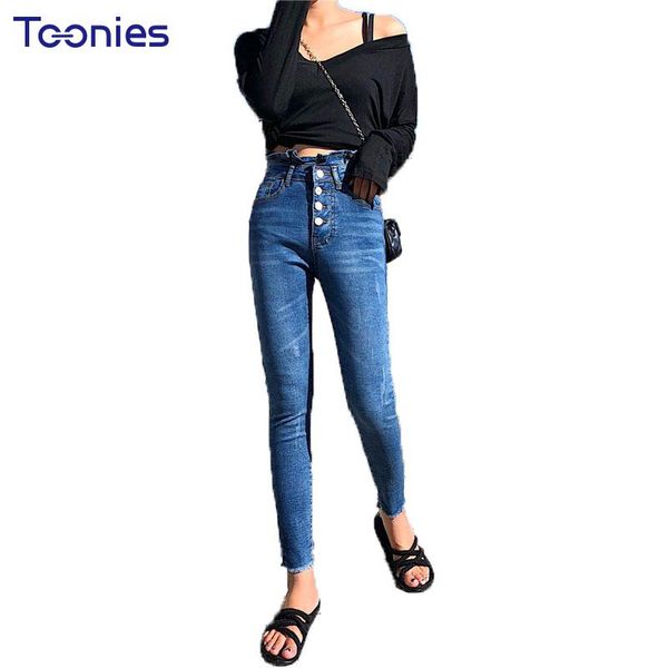 women's jeans 2021 autumn korean single breasted burlap high waist nine pants slim ladies women female fashion casual, Blue
women's jeans 2021 autumn korean single breasted burlap high waist nine pants slim ladies women female fashion casual, Blue