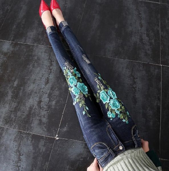 women's jeans fashion womens 2021 fall winter embroidery flower holes denim pants girls slim skinny cowboy trousers ladies pencil, Blue
women's jeans fashion womens 2021 fall winter embroidery flower holes denim pants girls slim skinny cowboy trousers ladies pencil, Blue