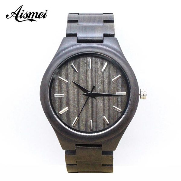 wristwatches 2021 promotion mens black wood quartz wristwatch with band relogio masculino bamboo wooden watches for male gift, Slivery;brown
wristwatches 2021 promotion mens black wood quartz wristwatch with band relogio masculino bamboo wooden watches for male gift, Slivery;brown