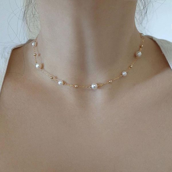 chokers beads women's neck chain kpop pearl choker necklace gold color goth chocker jewelry on the pendant 2021 collar for girl, Golden;silver
chokers beads women's neck chain kpop pearl choker necklace gold color goth chocker jewelry on the pendant 2021 collar for girl, Golden;silver