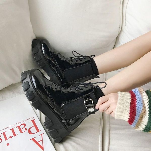 boots women ankle autumn thick heel british ladies short booties platform woman shoes square lace-up, Black
boots women ankle autumn thick heel british ladies short booties platform woman shoes square lace-up, Black