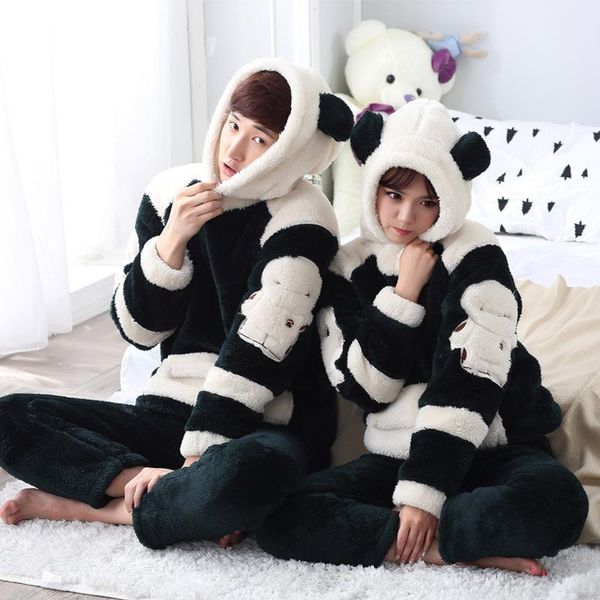 men's sleepwear mens autumn pajamas set women winter nighty sets soft warm hooded bedgown suits cartoon lovers' homewear pocket, Black;brown
men's sleepwear mens autumn pajamas set women winter nighty sets soft warm hooded bedgown suits cartoon lovers' homewear pocket, Black;brown