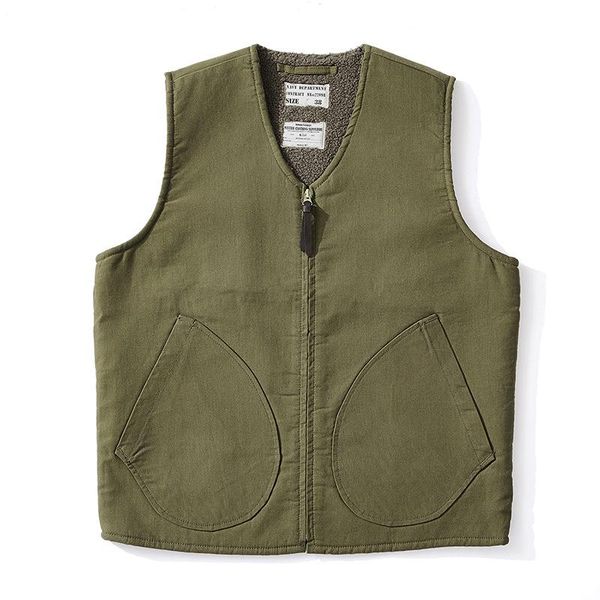 men's vests okonkwo retro men thick fleece vest hunting sleeveless sherpa jacket work american vintage ceket amekaji world war ii, Black;white
men's vests okonkwo retro men thick fleece vest hunting sleeveless sherpa jacket work american vintage ceket amekaji world war ii, Black;white