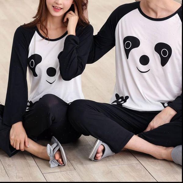 couples autumn cartoon panda womens sleepwears long sleeve pullover pajamas set casual, Black;red
couples autumn cartoon panda womens sleepwears long sleeve pullover pajamas set casual, Black;red