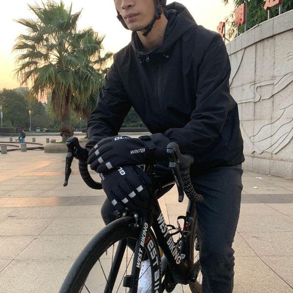 cycling gloves 1pair winter warm windproof waterproof anti-slip thermal touch screen bicycle outdoor full finger qw, Black
cycling gloves 1pair winter warm windproof waterproof anti-slip thermal touch screen bicycle outdoor full finger qw, Black