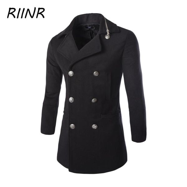 men's wool & blends riinr woolen coat 2021 autumn and winter fashion classic solid color lapel mens zipper design fashionable casual, Black
men's wool & blends riinr woolen coat 2021 autumn and winter fashion classic solid color lapel mens zipper design fashionable casual, Black