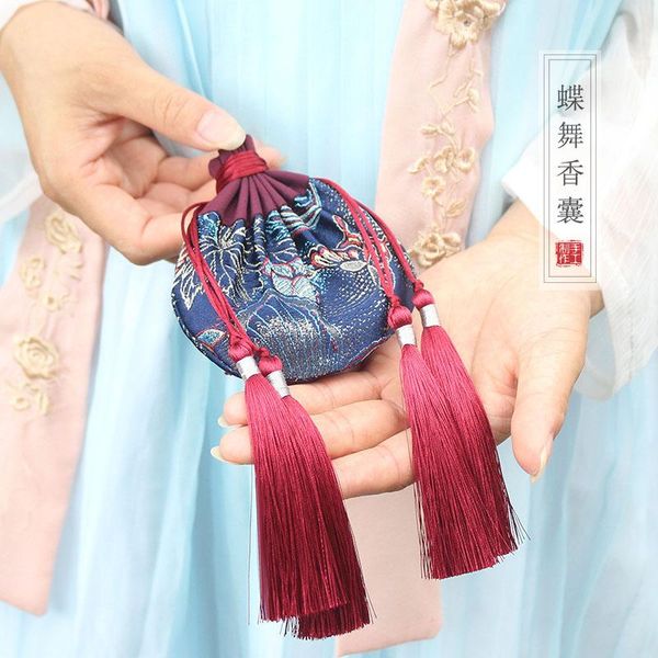 storage bags chinese style brocade embroidery jewelry bag handmade vintage butterfly pattern sachet tassel drawstring gift
storage bags chinese style brocade embroidery jewelry bag handmade vintage butterfly pattern sachet tassel drawstring gift