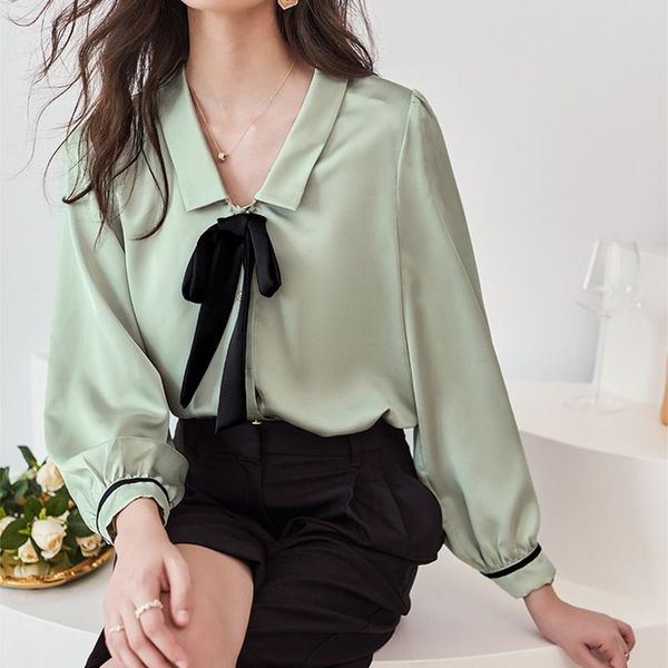 women's blouses & shirts 2021 spring vintage elegant women chiffon casual long sleeve blusas femme turn-down collar solid female, White
women's blouses & shirts 2021 spring vintage elegant women chiffon casual long sleeve blusas femme turn-down collar solid female, White