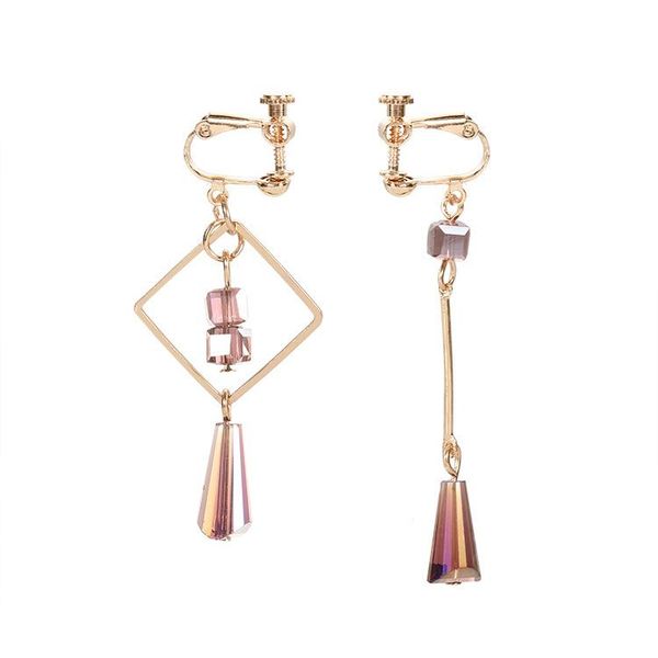 clip-on & screw back korean style fashion alloy square asymmetry earrings personality tassel cube beads clip for women gifts jewelry, Silver
clip-on & screw back korean style fashion alloy square asymmetry earrings personality tassel cube beads clip for women gifts jewelry, Silver