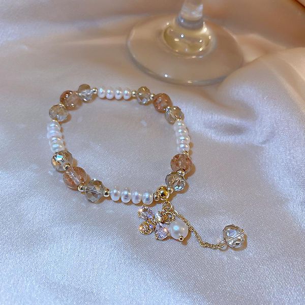 charm bracelets lovoacc personality natural freshwater pearl bracelet for women clear crystal shiny cz zircon beaded accessories, Golden;silver
charm bracelets lovoacc personality natural freshwater pearl bracelet for women clear crystal shiny cz zircon beaded accessories, Golden;silver