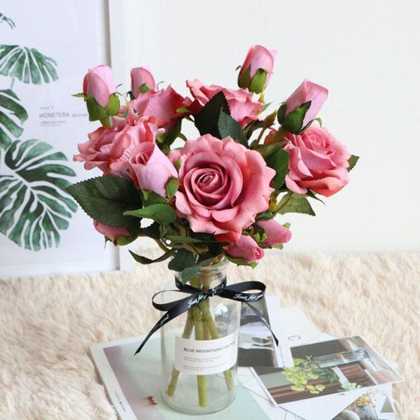 decorative flowers & wreaths artificial roses branch bride bonquet wedding home table decoration flannel fabric fake diy crafts party decor
decorative flowers & wreaths artificial roses branch bride bonquet wedding home table decoration flannel fabric fake diy crafts party decor