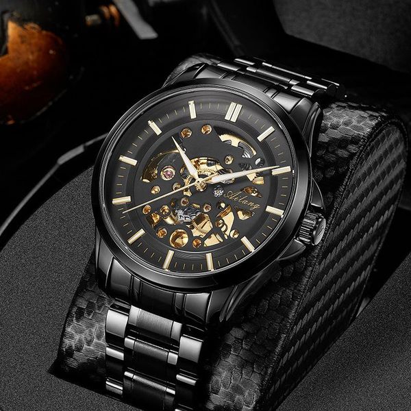wristwatches ailang 2021 mechanical watch automatic stainless steel hollow men's sports waterproof luminous luxury 8629, Slivery;brown
wristwatches ailang 2021 mechanical watch automatic stainless steel hollow men's sports waterproof luminous luxury 8629, Slivery;brown