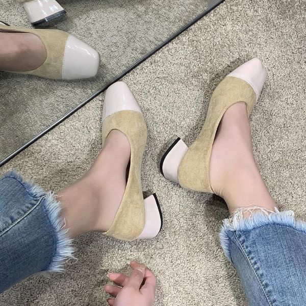 dress shoes thick heel single women 2021 spring and autumn fashion wild mary jane square head one pedal tide women's z685, Black
dress shoes thick heel single women 2021 spring and autumn fashion wild mary jane square head one pedal tide women's z685, Black