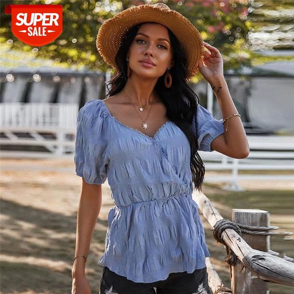 Sweet Puff Sleeve Blouses Women Casual V Neck Spring Summer Blouse Shirt Top For Women 2021 New Fashion Slim #Pv8S, White
Sweet Puff Sleeve Blouses Women Casual V Neck Spring Summer Blouse Shirt Top For Women 2021 New Fashion Slim #Pv8S, White